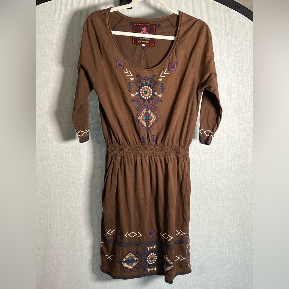 Johnny Was‎ Beautiful Detailed Dress with Pockets- Small